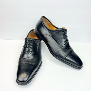 Magnanni Federico Cap Toe Oxfords Black Leather Shoes Men’s Size 15D
